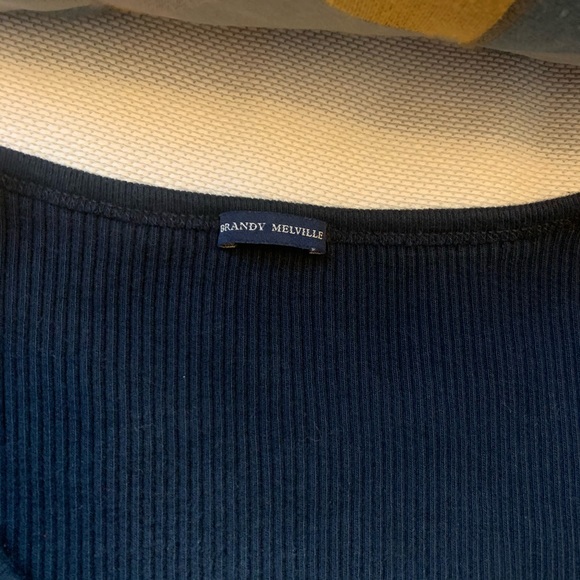 SOLD🚫 Brandy Melville Navy Long Sleeve Zelly - Picture 3 of 6